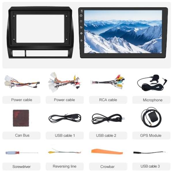Android 13 Car Stereo for Toyota Tacoma 2005-2015, 9 Touch Screen Radio Head Unit Support JBL System Wireless Carplay Android Auto WiFi Bluetooth Navigation - 2+32GB