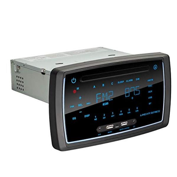 Pyniro Single Din Car Stereo, 6.36 Inch CarPlay & Android Auto HD IPS Touchscreen Radio with Bluetooth with Backup Camera, Support USB Type-C Charging/USB/Mirror Link/Microphone/FM