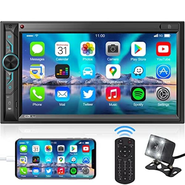 MINIX [2025 Fully Laminated Screen] 60fps Portable Wireless Carplay Car Stereo 8.9 Inch 1920 * 720 HD Touchscreen for Carplay&Android Auto Car Stereo Receiver Supports Steering Whe