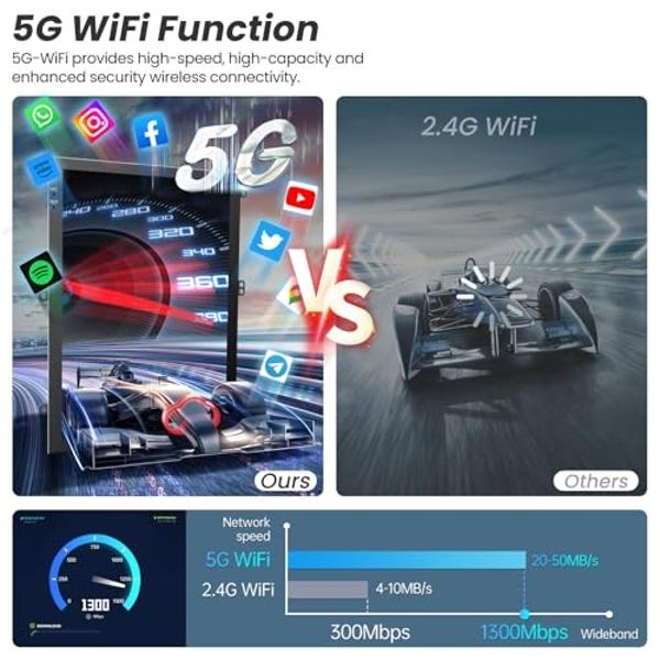 Vratzn Android 13 Car Radio Stereo 2+64G for Chevy Silverado GMC Sierra 2014-2018 with Backup Camera Wireless Carplay Android Auto