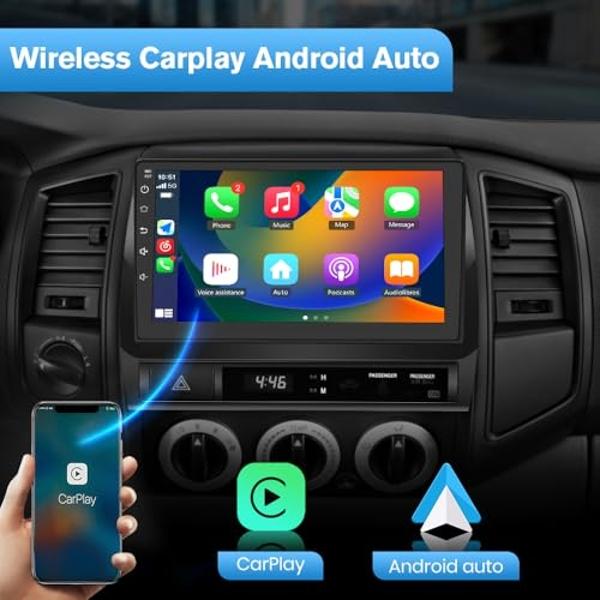 Android 13 Car Stereo for Toyota Tacoma 2005-2015, 9 Touch Screen Radio Head Unit Support JBL System Wireless Carplay Android Auto WiFi Bluetooth Navigation - 2+32GB