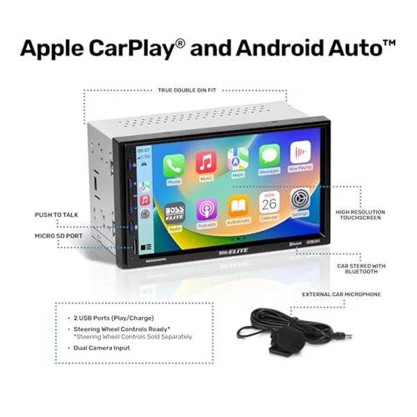 Kenwood DPX395MBT Double DIN in-Dash Digital Media Receiver with Bluetooth (Does not Play CDs) | Mechless Car Stereo Receiver | Amazon Alexa Ready - Black
