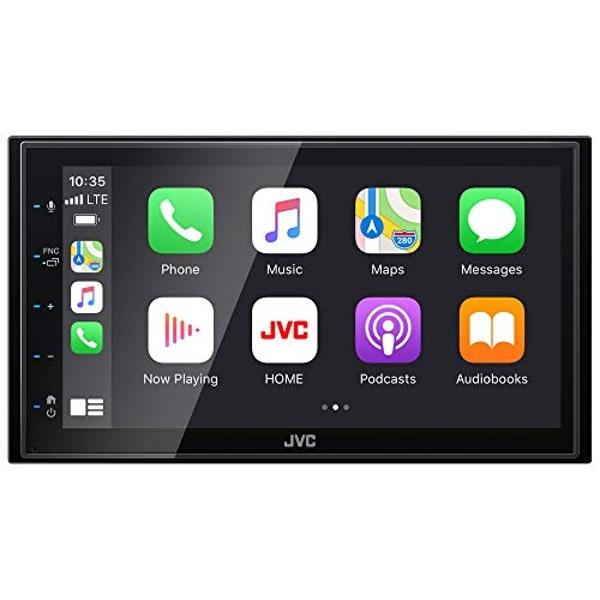 JVC KW-M560BT Apple CarPlay Android Auto Multimedia Player w/ 6.8" Capacitive Touchscreen, Bluetooth Audio and Hands Free Calling, MP3 Player