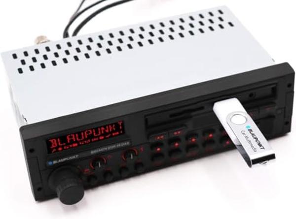 BLAUPUNKT Bremen SQR 46 DAB Retro Car Stereo 80s Classic Bluetooth USB SD AUX - Black