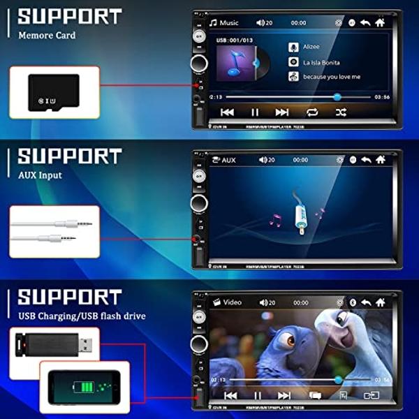 Vratzn Android 13 Car Radio Stereo 2+64G for Chevy Silverado GMC Sierra 2014-2018 with Backup Camera Wireless Carplay Android Auto