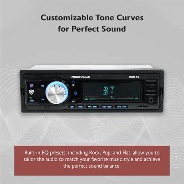 iRV Technology iRV66 AM/FM/CD/DVD/MP3/MP4/USB/SD/HDMI/Digital5.1/Surround Sound/Bluetooth 3 Zones wall mount RV Radio Stereo with wire adaptor Concertone ZX500/600/690/700,Genesis 