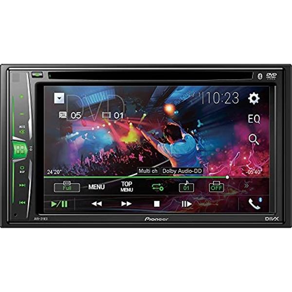 Hikity Double Din Car Stereo Car Radio with Bluetooth 7 Inch Touchscreen Car Audio with FM/Hands Free Calling/Mirror Link/USB/TF/FM/AUX/EQ/Rear View Camera/Remote Control + Frame