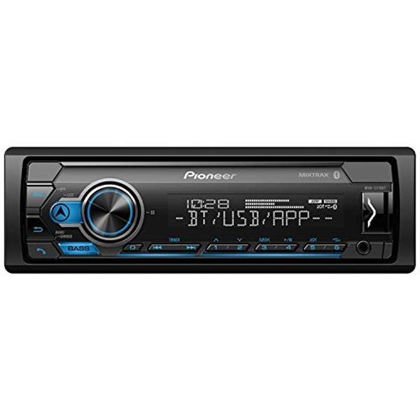 Pioneer MVH-S310BT Single Din Built-In Bluetooth, MIXTRAX, USB, Auxiliary, Pandora, Spotify, iPhone, Android and Smart Sync App Compatibility Car Digital Media Receiver