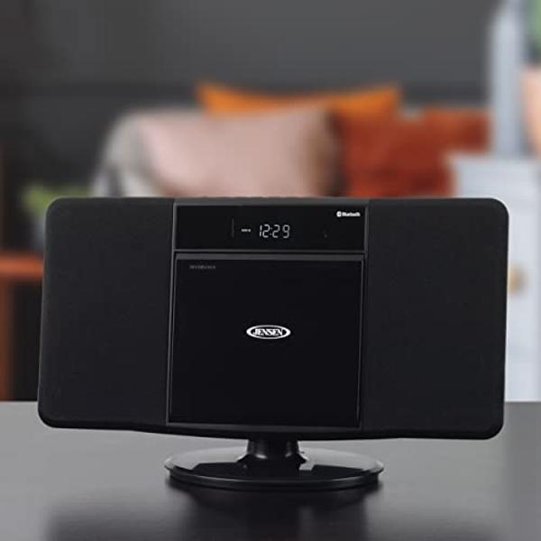 JENSEN JBS-300 Wall Mountable Bluetooth Music System with MP3 CD Player/Digital AM/FM Stereo Reveiver and Remote Control