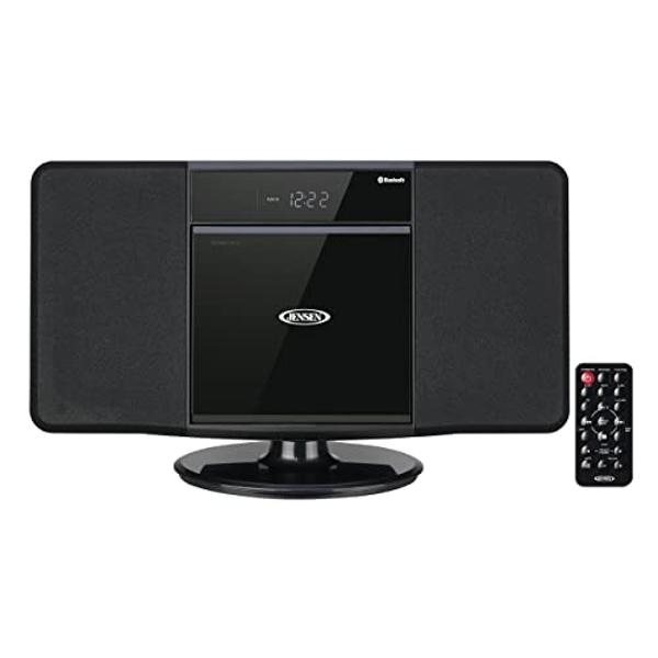 JENSEN JBS-300 Wall Mountable Bluetooth Music System with MP3 CD Player/Digital AM/FM Stereo Reveiver and Remote Control