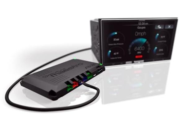 Maestro iDatalink ADS-MRR2 Universal Radio Replacement and Steering Wheel Interface - Retain Factory Features & Display Engine Performance Info on Touchscreen When Installing Maest