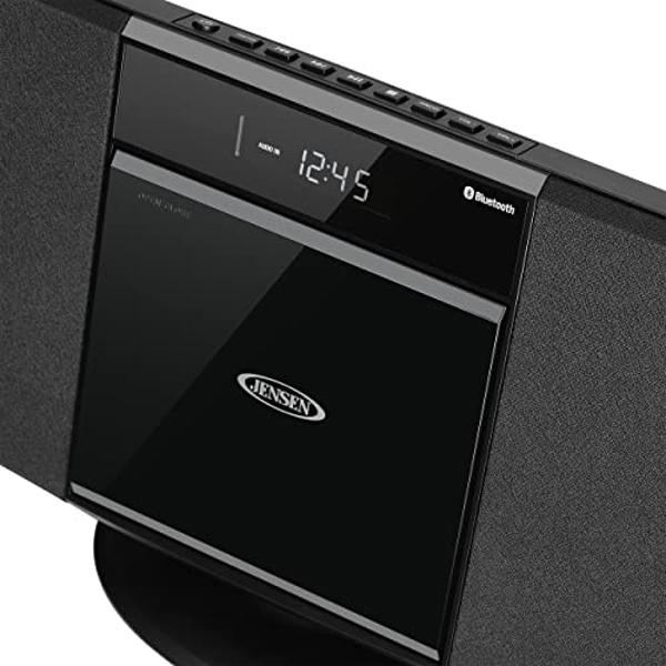 JENSEN JBS-300 Wall Mountable Bluetooth Music System with MP3 CD Player/Digital AM/FM Stereo Reveiver and Remote Control
