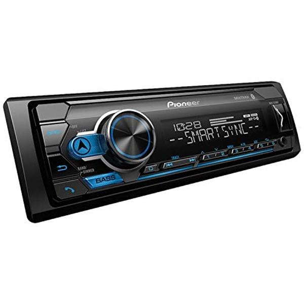 Pioneer MVH-S310BT Single Din Built-In Bluetooth, MIXTRAX, USB, Auxiliary, Pandora, Spotify, iPhone, Android and Smart Sync App Compatibility Car Digital Media Receiver