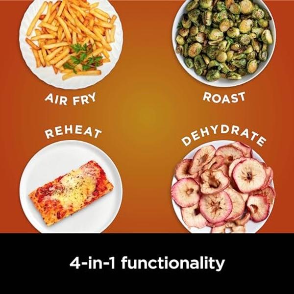 Ninja Air Fryer Pro 4-in-1 with 5 QT Capacity, Air Fry, Roast, Reheat, Dehydrate, Air Crisp Technology with 400F, crispy results in just minutes, Nonstick Basket & Crisper Plate, G