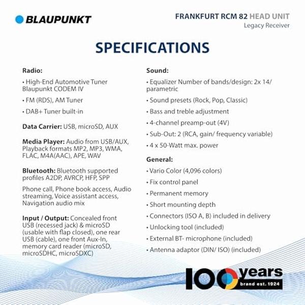 BLAUPUNKT Frankfurt RCM 82 DAB Radio with Bluetooth - Black