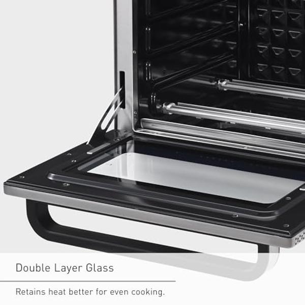 Panasonic Air Fryer Toaster Oven Combo with 11 Preset Cooking Functions, FlashXpress with Double Infrared Heating, Temperature Control Dial, PFAS Free, 1800W - NB-G211P