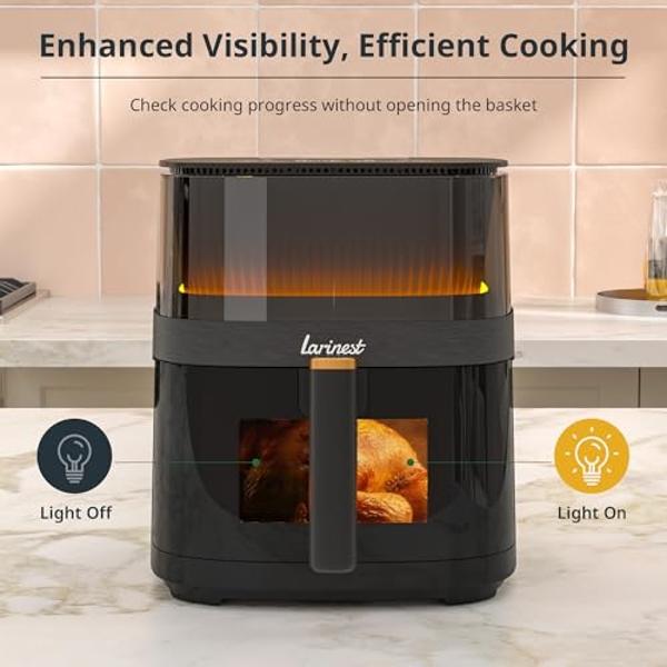 Panasonic Air Fryer Toaster Oven Combo with 11 Preset Cooking Functions, FlashXpress with Double Infrared Heating, Temperature Control Dial, PFAS Free, 1800W - NB-G211P