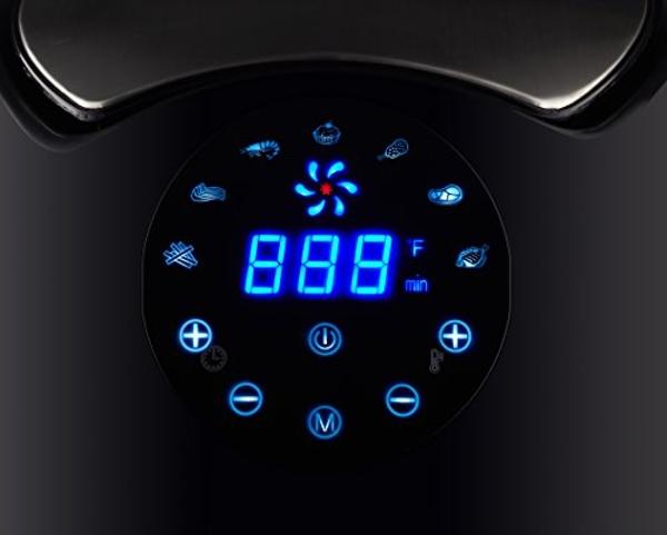 GoWISE USA Ming's Mark GW22621 Electric Air Fryer, 3.7 QT, Black