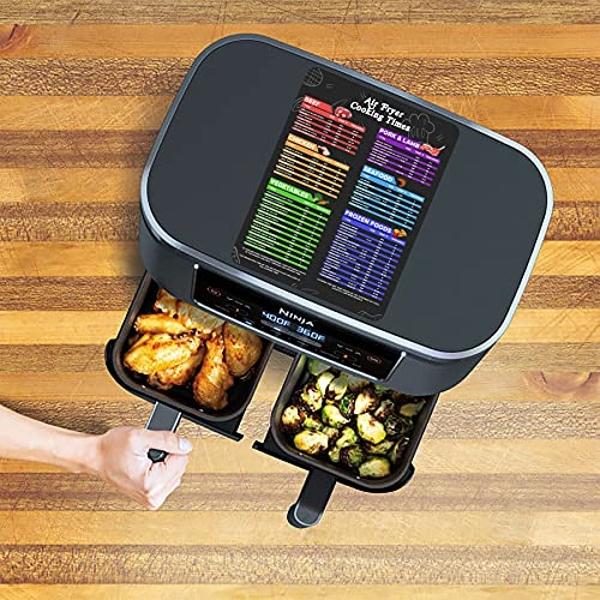 Nuwave 8QT Brio Air Fryer Plus Cool Gray, Digital LED Touch Screen with Cool White Display, 50°F~400°F in Precise 5°, 3 Wattage Alternatives, 5 Cook Functions, 50 Memory, PFAS Free