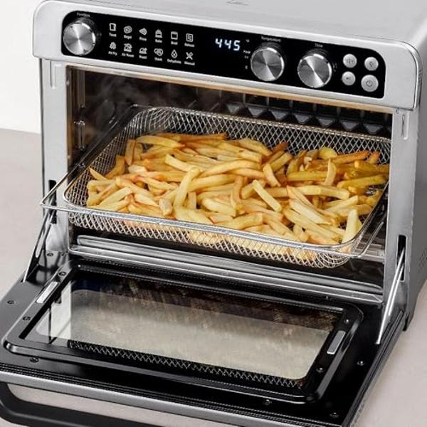 Panasonic Air Fryer Toaster Oven Combo with 11 Preset Cooking Functions, FlashXpress with Double Infrared Heating, Temperature Control Dial, PFAS Free, 1800W - NB-G211P