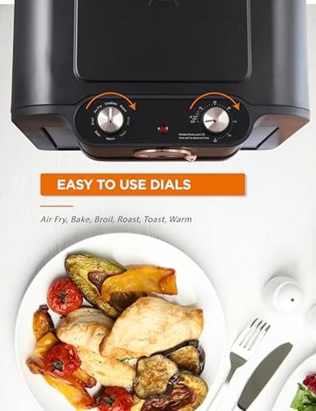 COMMERCIAL CHEF Air Fryer Multi-Oven, 17-QT Multifunctional & Multi Level Air Fryer with Bake, Broil, Roast, Warm & Toast for Rotisserie Chicken, Pizza & More, 1500 Watt Air Fryer 