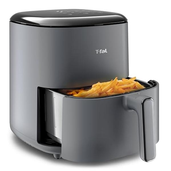 T-fal Easy Fry Max 5.3 qt Digital Air Fryer: 10 Versatile Cooking Programs, Intuitive Touchscreen, Dishwasher-Safe Basket, Fast and Healthy Cooking for Crispy Delicious Results, Gr