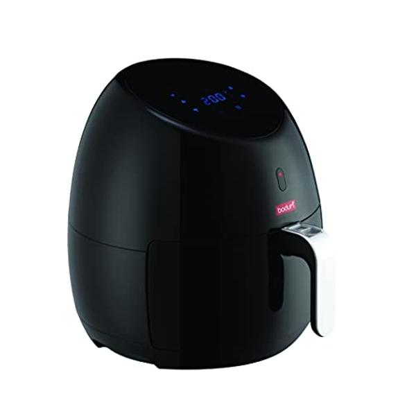 Willz Digital Air Fryer with 6 Pre-Set Cooking Programs & Precise Temperature Control, Non-Stick Basket and Dishwasher-Safe, 60 Minutes Timer, 3.5 Qt, Black