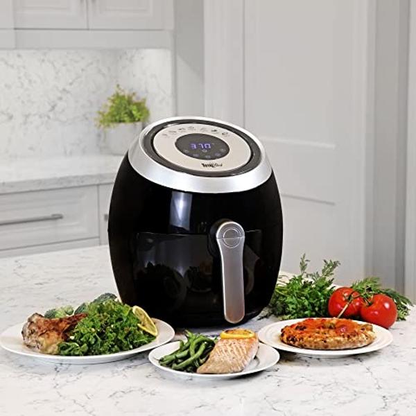 Philips Kitchen Appliances Philips Premium Analog Airfryer with Fat Removal Technology + Revipe Cookbook, 3qt, Black, HD9721/99