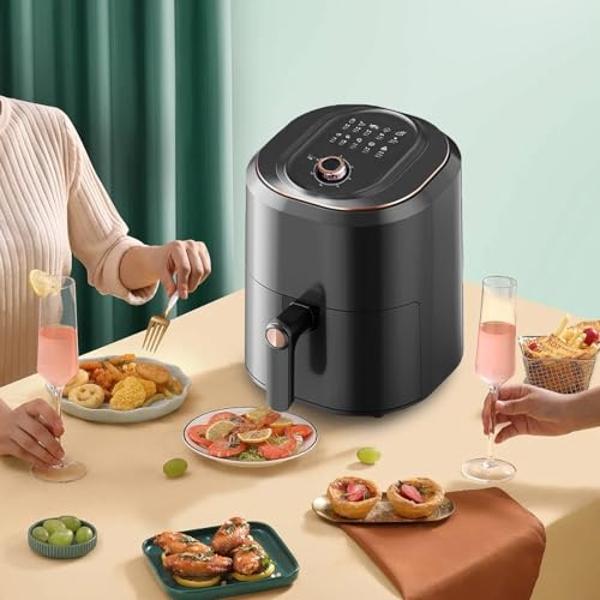 Air Fryer,Smart Compact 7.5L Oil-Free Electric Air Fryers, Timer and Temperature Control, 200°F Digital Airfryer with Flavor-Lock Tech, Dishwasher-Safe & Nonstick, Fit for 2-4 Peop