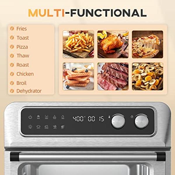 Kitchen Conversion Chart Cooking-Time Magnet - Air Fryer Magnetic Cheat Sheets Instant Pot Decals Refrigerator Magnets (Instant Pot & Air Fryer)