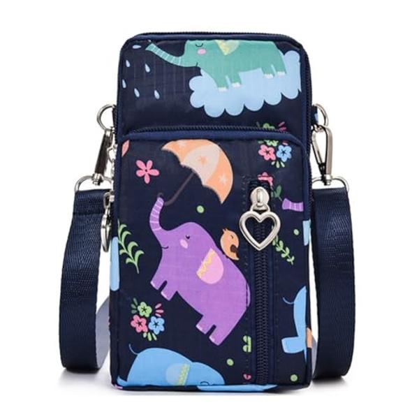 JANKS Small Crossbody Bags for Women Mini Cell Phone Purses with Crossbody Strap Phone Wallet Shoulder Bag Nylon Arm Bag