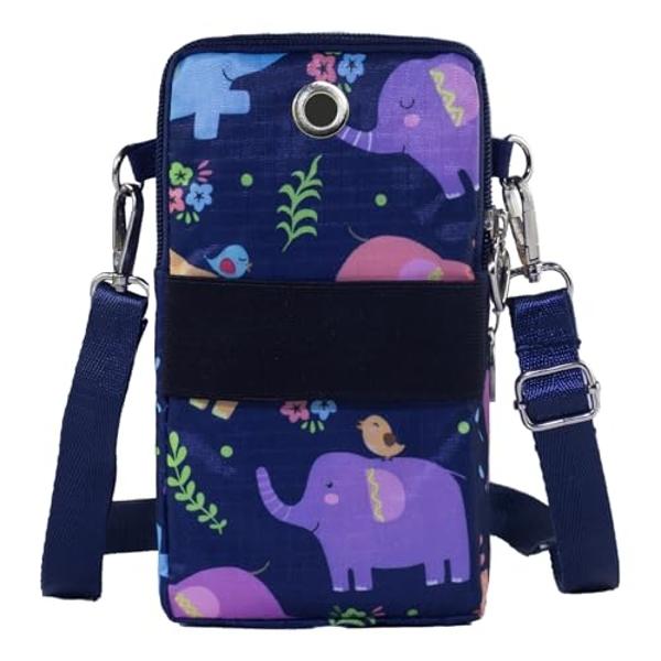 JANKS Small Crossbody Bags for Women Mini Cell Phone Purses with Crossbody Strap Phone Wallet Shoulder Bag Nylon Arm Bag