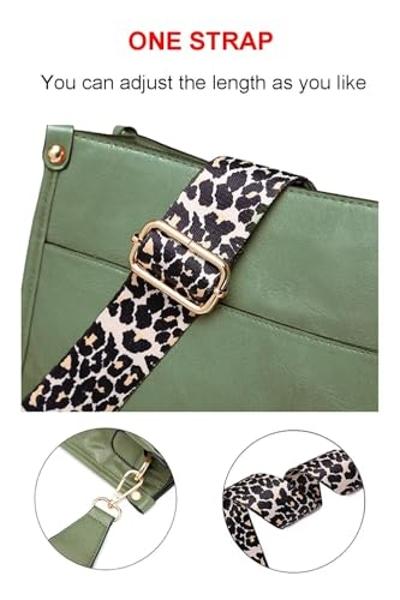 AUYOCO Vegan Leather Crossbody Bags for Women, Crossbody Purse with Guitar Strap Zipped Pockets Handbag Shoulder Bag