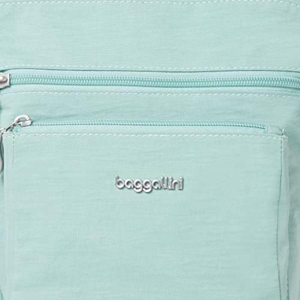 Baggallini Women's Pocket Crossbody with RFID, Sea Glass, One Size
