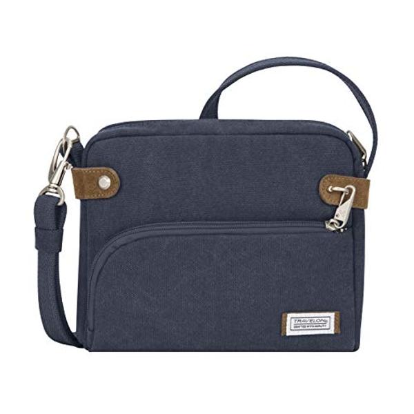DELUXITY Crossbody Purse Bag Shoulder Bag Multi Pocket Zipper Purse | Black