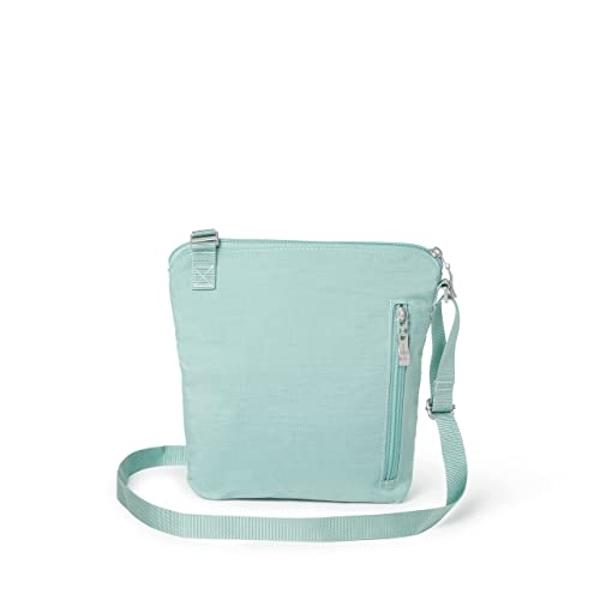 DELUXITY | Crossbody Purse Bag | Functional Multi Pocket Double Zipper Purse | Adjustable Strap | Medium Size Purse | Camel