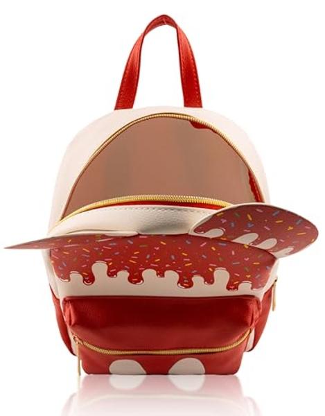 Disney Mickey Mouse Backpack for Women, Men, Unisex | Ice Cream Cute PU Leather 10" Mickey Mouse Mini Backpack Purse Shoulder Purse | Mickey Mouse Bag and Mickey Mouse Accessories