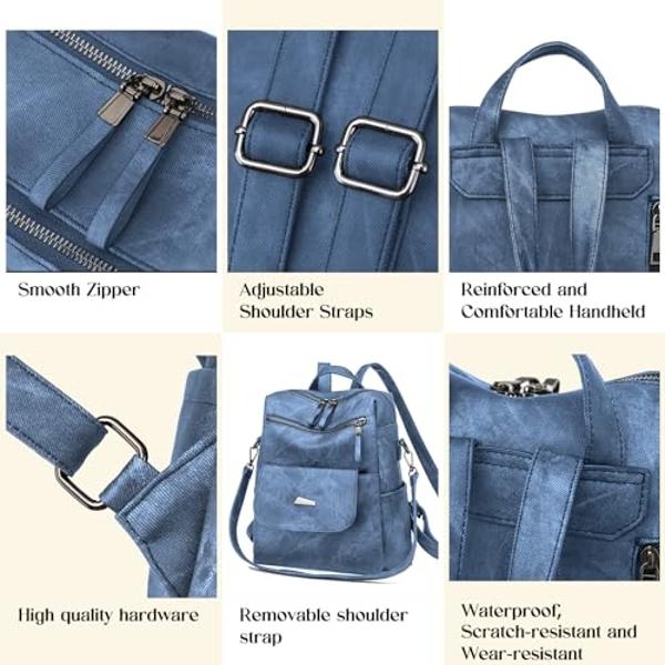 Peicees Small Sling Backpack Waterproof Unisex Shoulder Bag Chest Crossbody Daypack