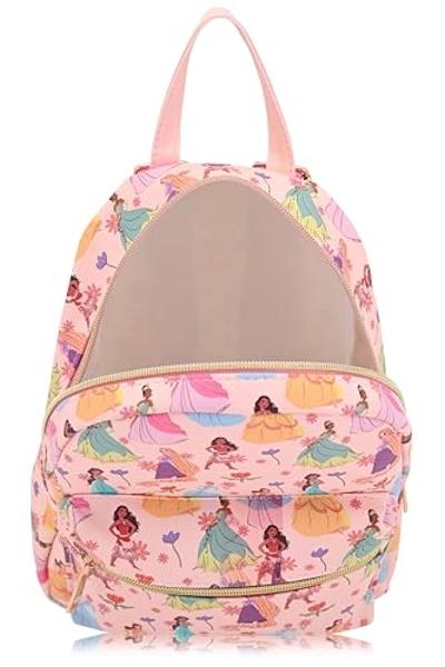 Disney Princess Backpack for Women, Men, Unisex | Cute PU Leather 10" Mini Princess Backpack Purse Shoulder Purse | Princess Bag and Princess Accessories