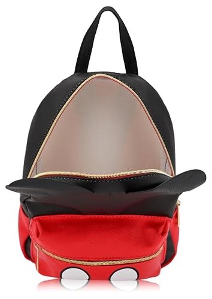 Disney Mickey Backpack - Cute Unisex 10" Mini Backpack Purse | PU Leather, Mickey Accessory