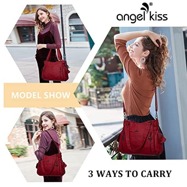 Woven Bag for Women, Vegan Leather Tote Bag Large Summer Beach Travel Handbag and Purse Retro Handmade Shoulder Bag (Brown)