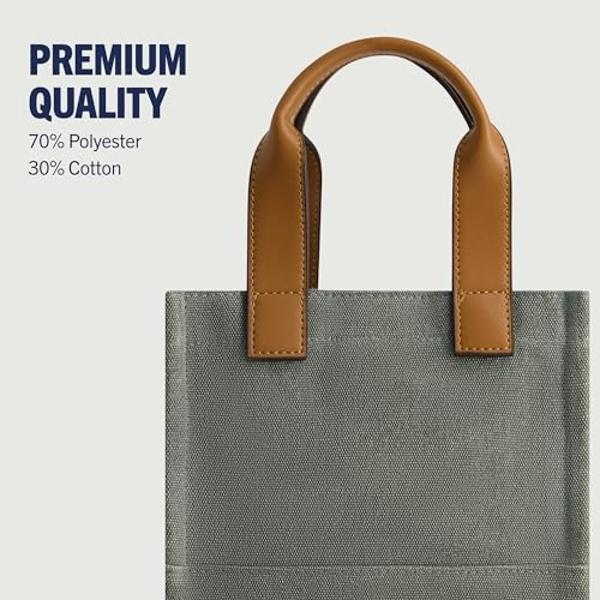 True Religion Tote Bag, Women's Mini Travel Shoulder Purse Handbag with Adjustable Strap, Sage