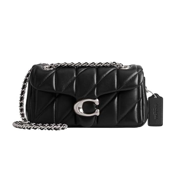 Coach Quilted Tabby Shoulder Bag 20 with Chain, LH/Black
