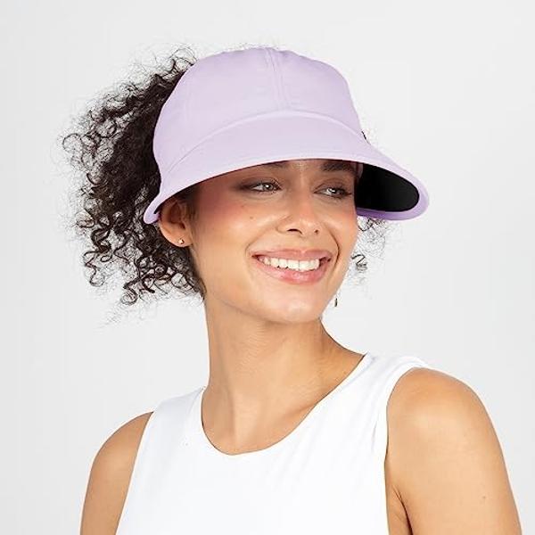 Ponyflo Sunblocker Wide Brim Hat-Lavender