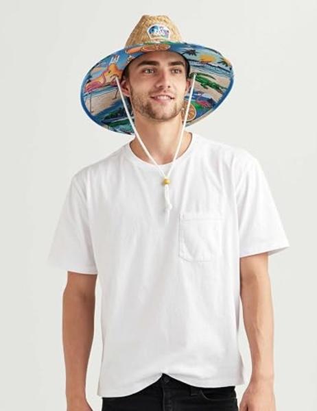 Floppy Big Beach Straw Hats for Women Foldable Summer Wide Brim Packable Oversized Sun Hat Womens Travel Straw Fedora Hat, Black-1