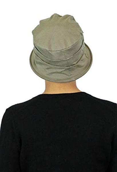 Hats Scarves & More Womens Hat Chemo Headwear Cancer Hat 50+ UPF Sun Protection Summer Seattle Chic (US, Alpha, Medium, Olive)