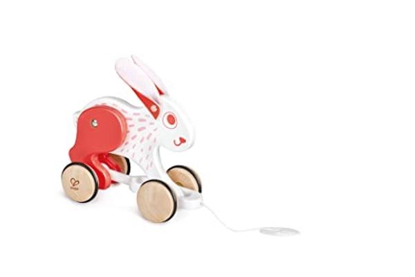 Janod Pure Pull Along Snail - Wooden 2-in1 Musical Toy - Ages 1+ - J05159