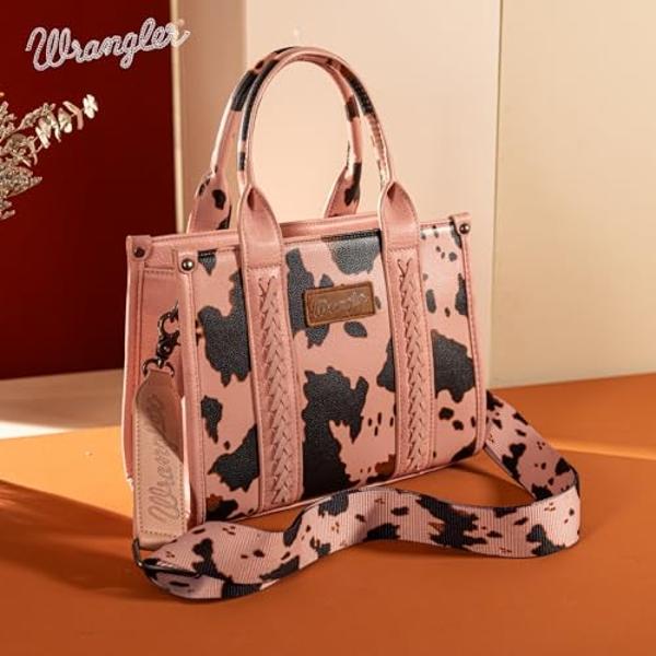 × Wrangler Tote Handbag for Women Top Handle with Detachable Crossbody Strap WG133-8120SPK