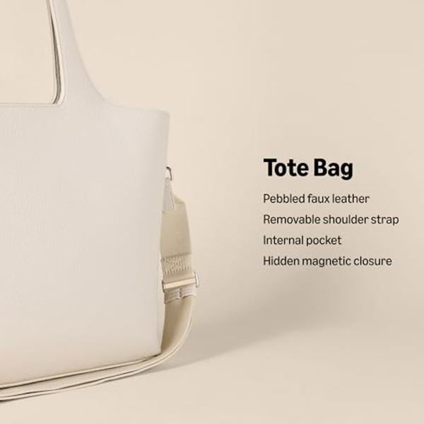 Amazon Essentials Women's Soft Tote Bag, Taupe, One Size