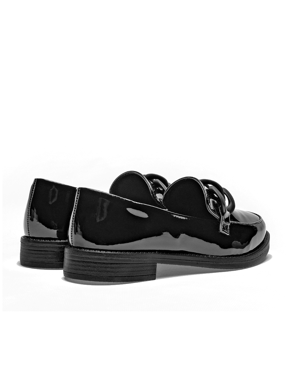 zapato mujer de charol color negro